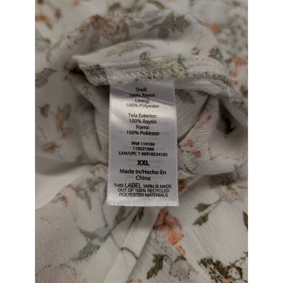 Frye Dress Womens XXL Floral Midi Button Front Prairie Boho Cottage Western Plus - Picture 11 of 14